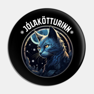 Yule Cat Jolakotturinn Icelandic Christmas Cat Love Feline Pin