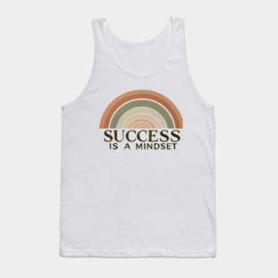 Success is a Mindset, Motivational Quote Tank Top