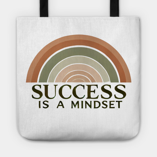 Success is a Mindset, Motivational Quote Tote by logiamerch