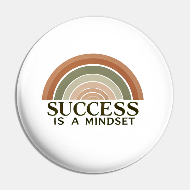 Success is a Mindset, Motivational Quote Pin by logiamerch