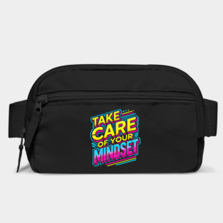 Take care of your Mindset, Motivational Quote Bag
