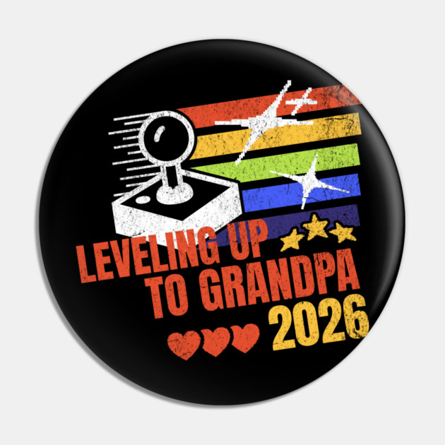 New Grandpa Leveling Up to Grandpa 2026 Video Gamer Grandpa Pin by Yesteeyear