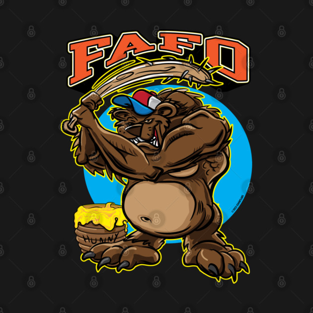 FAFO Bear with Bat by eShirtLabs