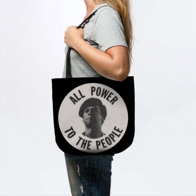 All Power To The Power Huey Newton retro Button by UrbanLifeApparel