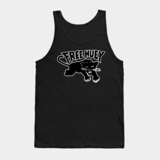 Free Huey Retro Panther - Black Panther Tank Top