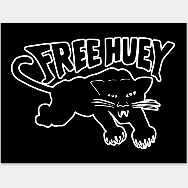 Free Huey Retro Panther - Black Panther Wall Art by UrbanLifeApparel