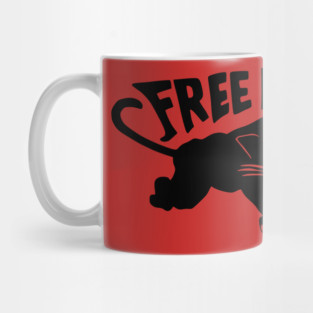 Free Huey Retro Panther - Black Panther Mug