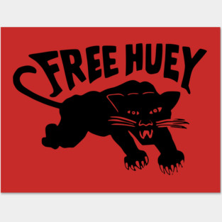 Free Huey Retro Panther - Black Panther Posters and Art