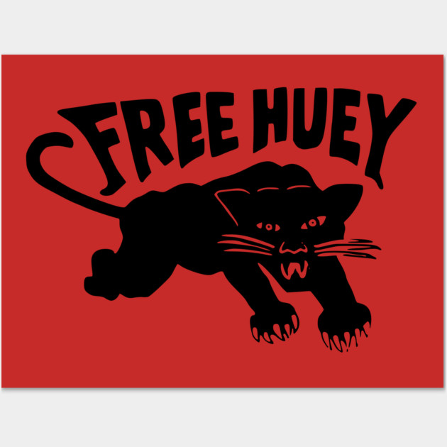 Free Huey Retro Panther - Black Panther Wall Art by UrbanLifeApparel