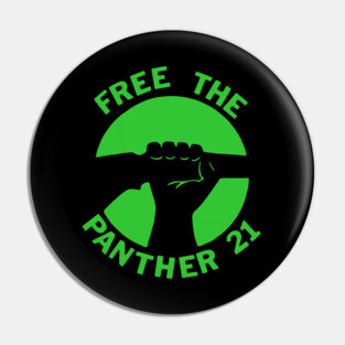 Free The Panther 21 - Retro Button Pin