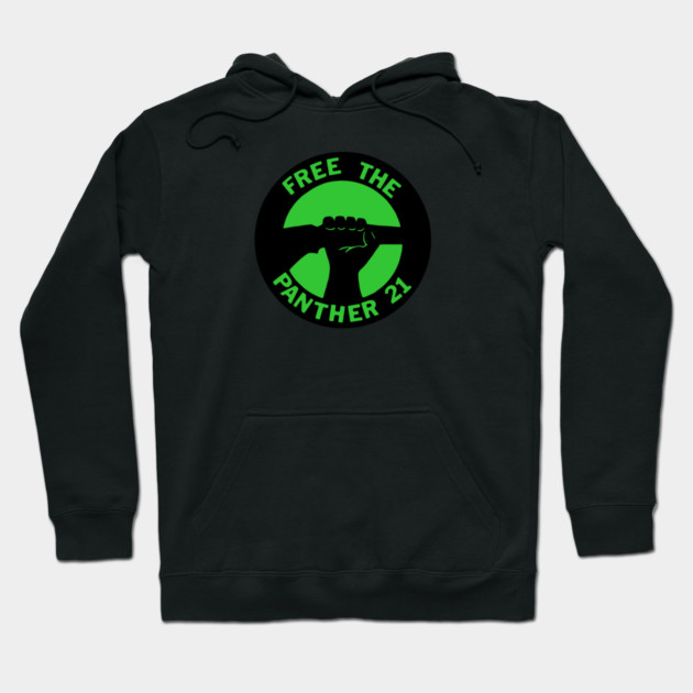 Free The Panther 21 - Retro Button Hoodie by UrbanLifeApparel