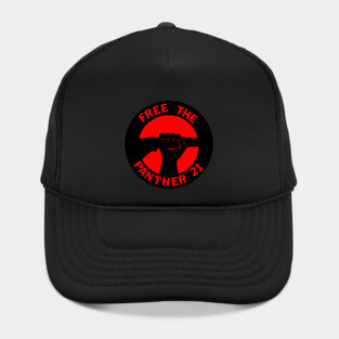 Free The Panther 21 - Retro Button Red Hat