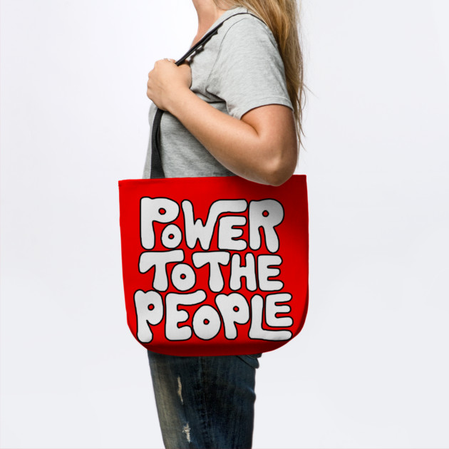 Power To The People - Retro White by UrbanLifeApparel