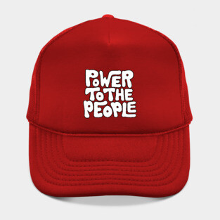 Power To The People - Retro White Hat