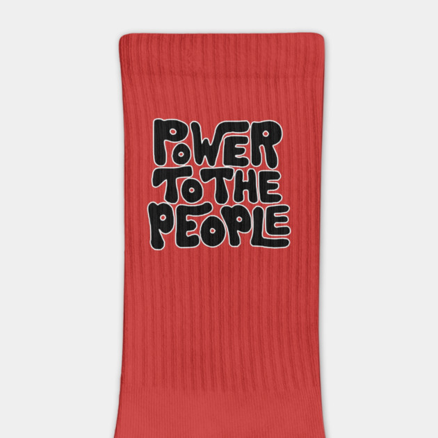 Power To The People - Retro Black by UrbanLifeApparel