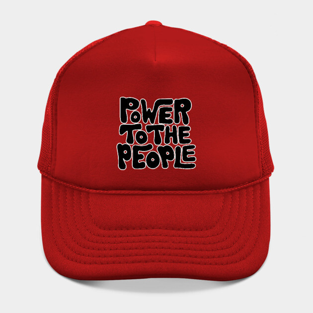 Power To The People - Retro Black by UrbanLifeApparel