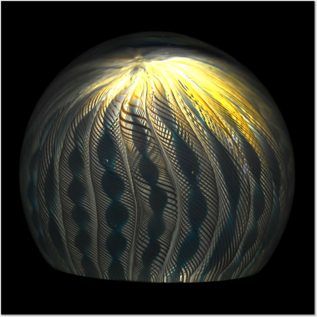 Blue Paperweight Two - Art Glass Wall Art by MrGreenGenes420