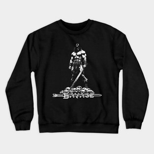 Savage Sword Conan Cimmeria Barbarian Robert E. Howard Hyborian Crom Crewneck Sweatshirt