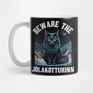 Beware The Jolakotturinn Yule Cat Icelandic Christmas Norse Mug