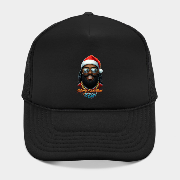 Merry Christmas Bruh - Black Santa by UrbanLifeApparel