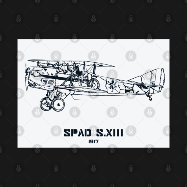 SPAD S.XIII World War I Fighter Plane by Lakeric