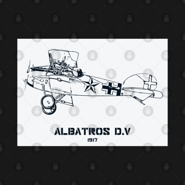 Albatros D.V World War I Fighter Plane by Lakeric