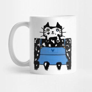Cow Cat in Overalls Mug