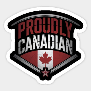 Proudly Canadian Army, Canadian Flag, Military Service & Canada Pride Design Sticker