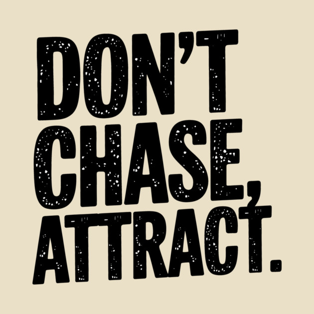 Dont chase Attract, mindset shift by logiamerch