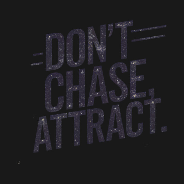 Dont chase Attract, mindset shift by logiamerch