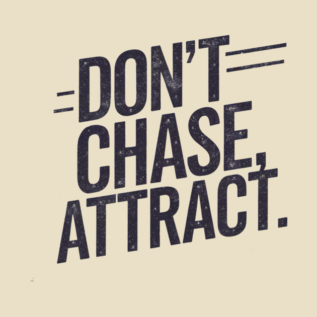 Dont chase Attract, mindset shift by logiamerch