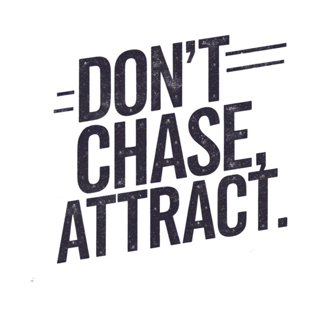 Dont chase Attract, mindset shift by logiamerch