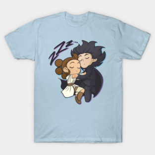 Space Sweethearts - Sleepy Nap Time - Chibi Cuties T-Shirt