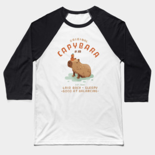 Original Capybara Baseball T-Shirt