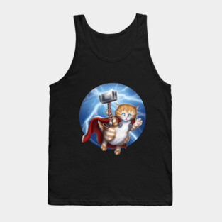Kitten God of Thunder Tank Top