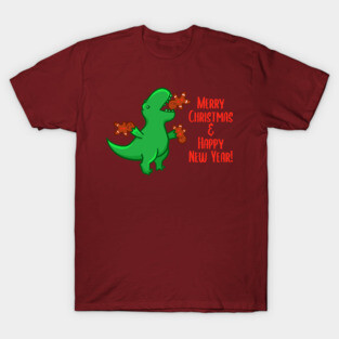 T-rex eating gingerbread men T-Shirt