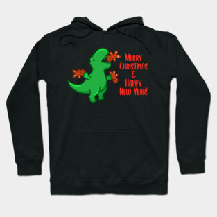 T-rex eating gingerbread men Hoodie