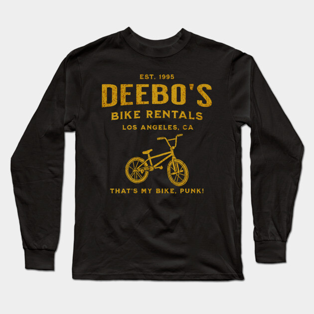 Deebo's Bike Rentals Long Sleeve T-Shirt by UrbanLifeApparel