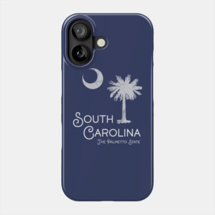 South Carolina SC Palmetto State Distressed Phone Case