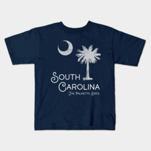 South Carolina SC Palmetto State Distressed Kids T-Shirt