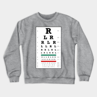 Drummers Eye Chart Crewneck Sweatshirt