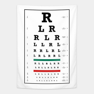 Drummers Eye Chart Tapestry