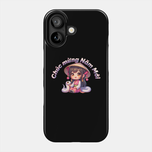 Vietnamese New Year Girl & Snake Phone Case by HolidayBug