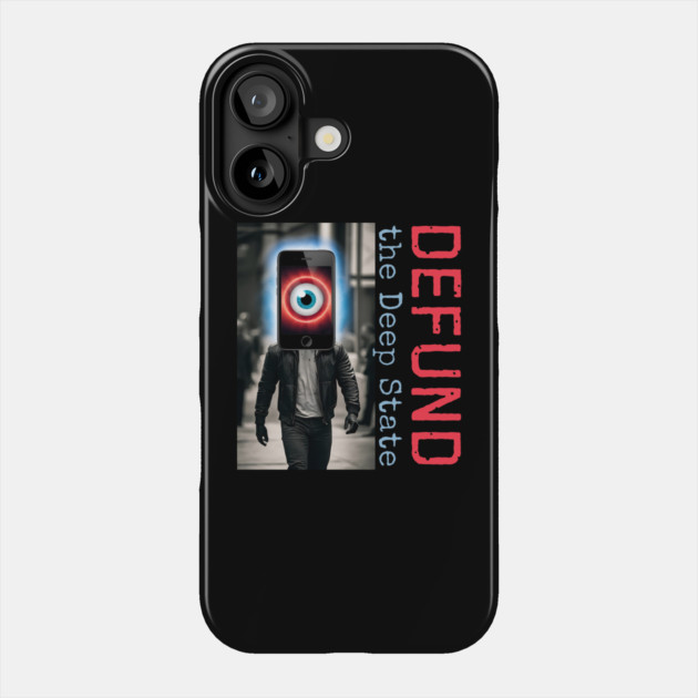 Defund the Deep State Phone Case by QuirkyQuest Creations
