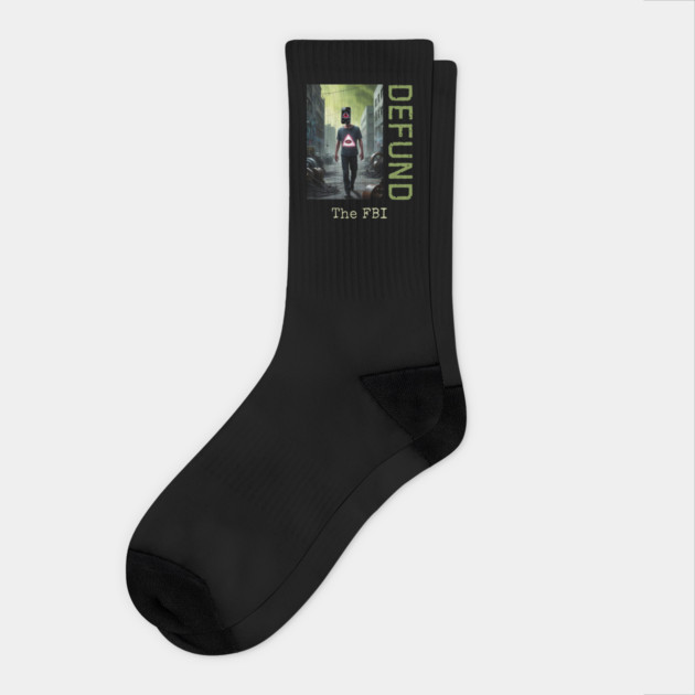 Defund the FBI Deep State Socks by QuirkyQuest Creations
