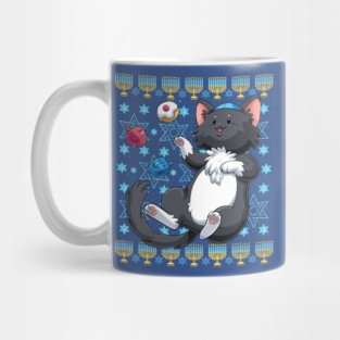Hanukkah Cat Mug