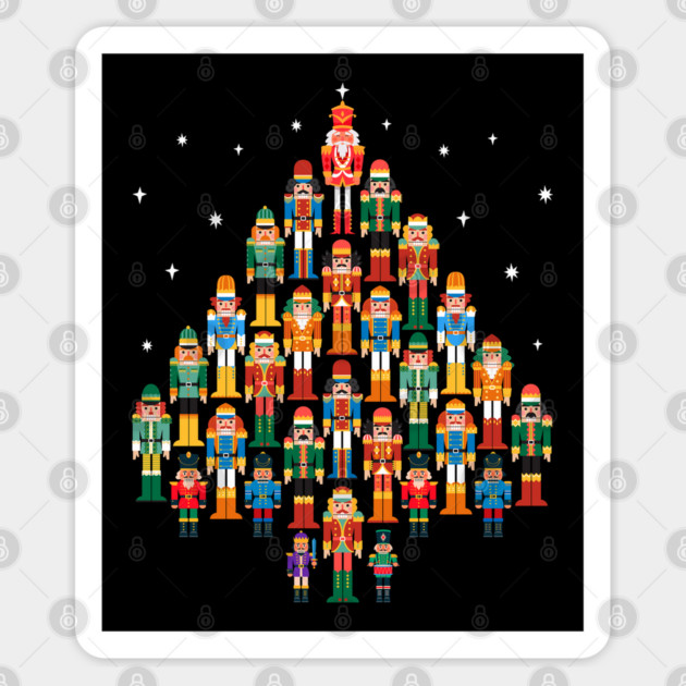 Christmas Nutcrackers Tree Sticker by Megadorim