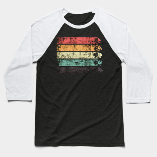 faded vintage space invaders Baseball T-Shirt