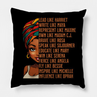 Women of Black History, Powerful Black Women, Black History Pillow