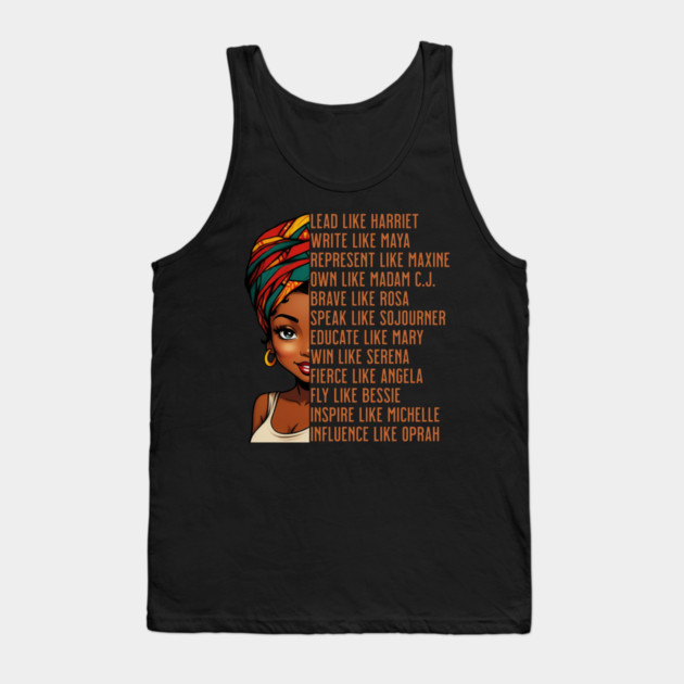 Women of Black History, Powerful Black Women, Black History Tank Top by UrbanLifeApparel